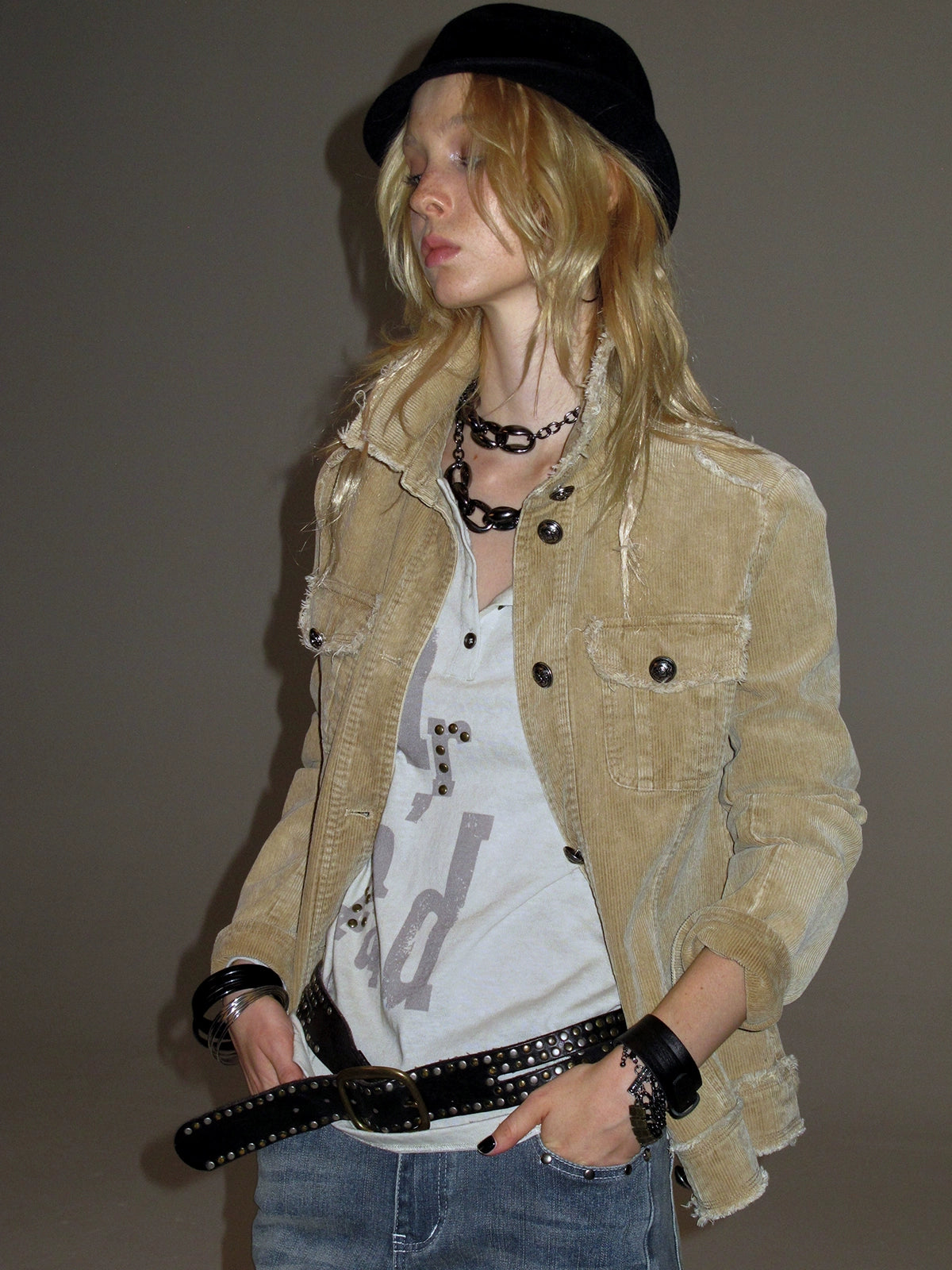 Vintage Corduroy Metal Buckle Jacket Vintage Corduroy Metal Buckle Jacket