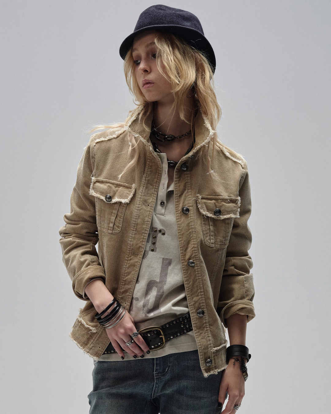 Vintage Corduroy Metal Buckle Jacket Vintage Corduroy Metal Buckle Jacket