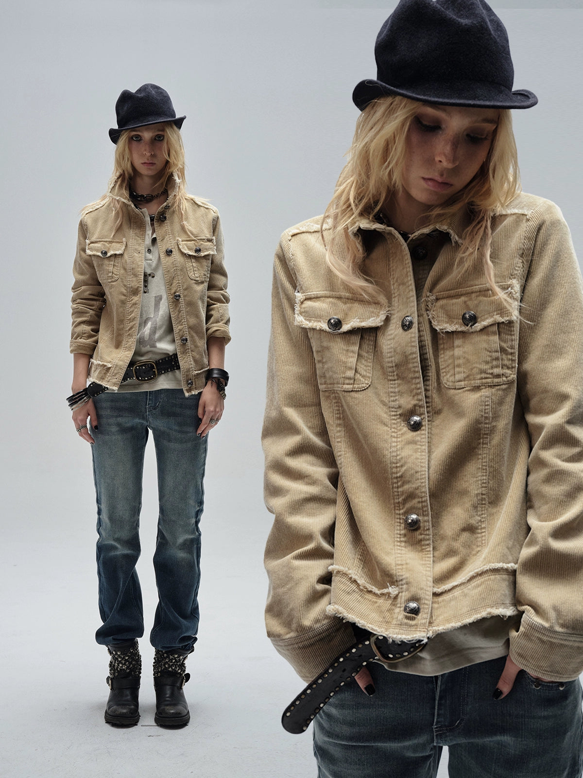 Vintage Corduroy Metal Buckle Jacket Vintage Corduroy Metal Buckle Jacket