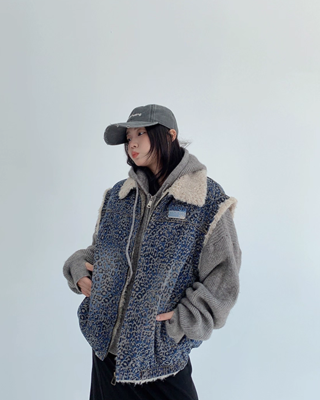 Vintage Denim Sherpa Vest Vintage Denim Sherpa Vest