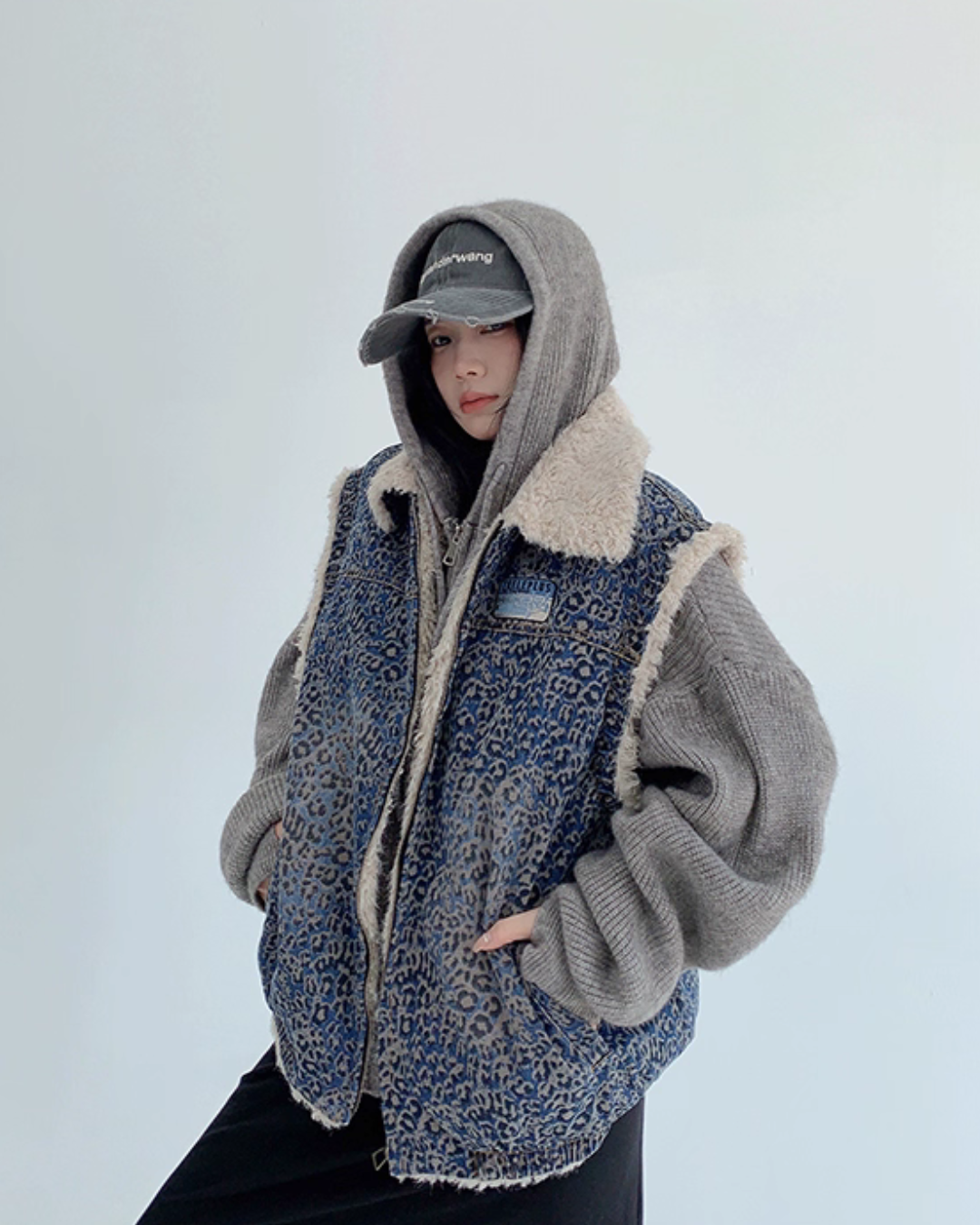 Vintage Denim Sherpa Vest Vintage Denim Sherpa Vest