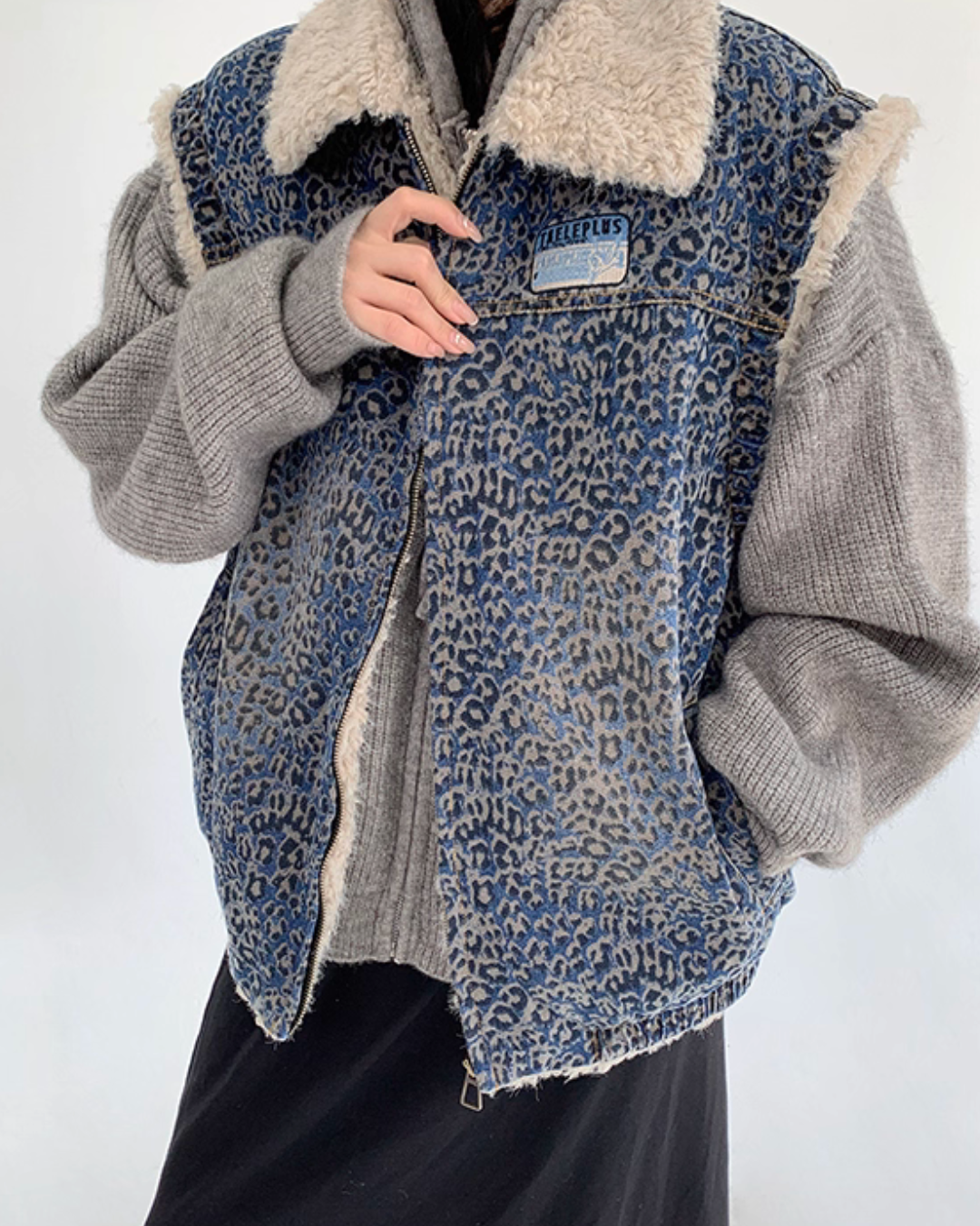 Vintage Denim Sherpa Vest Vintage Denim Sherpa Vest