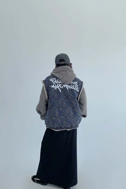 Vintage Denim Sherpa Vest