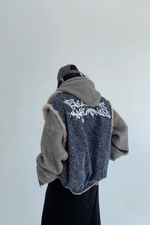 Vintage Denim Sherpa Vest