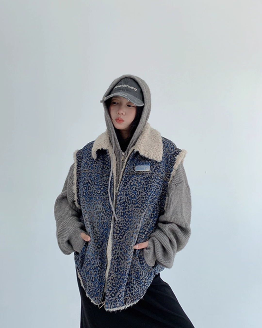 Vintage Denim Sherpa Vest Vintage Denim Sherpa Vest