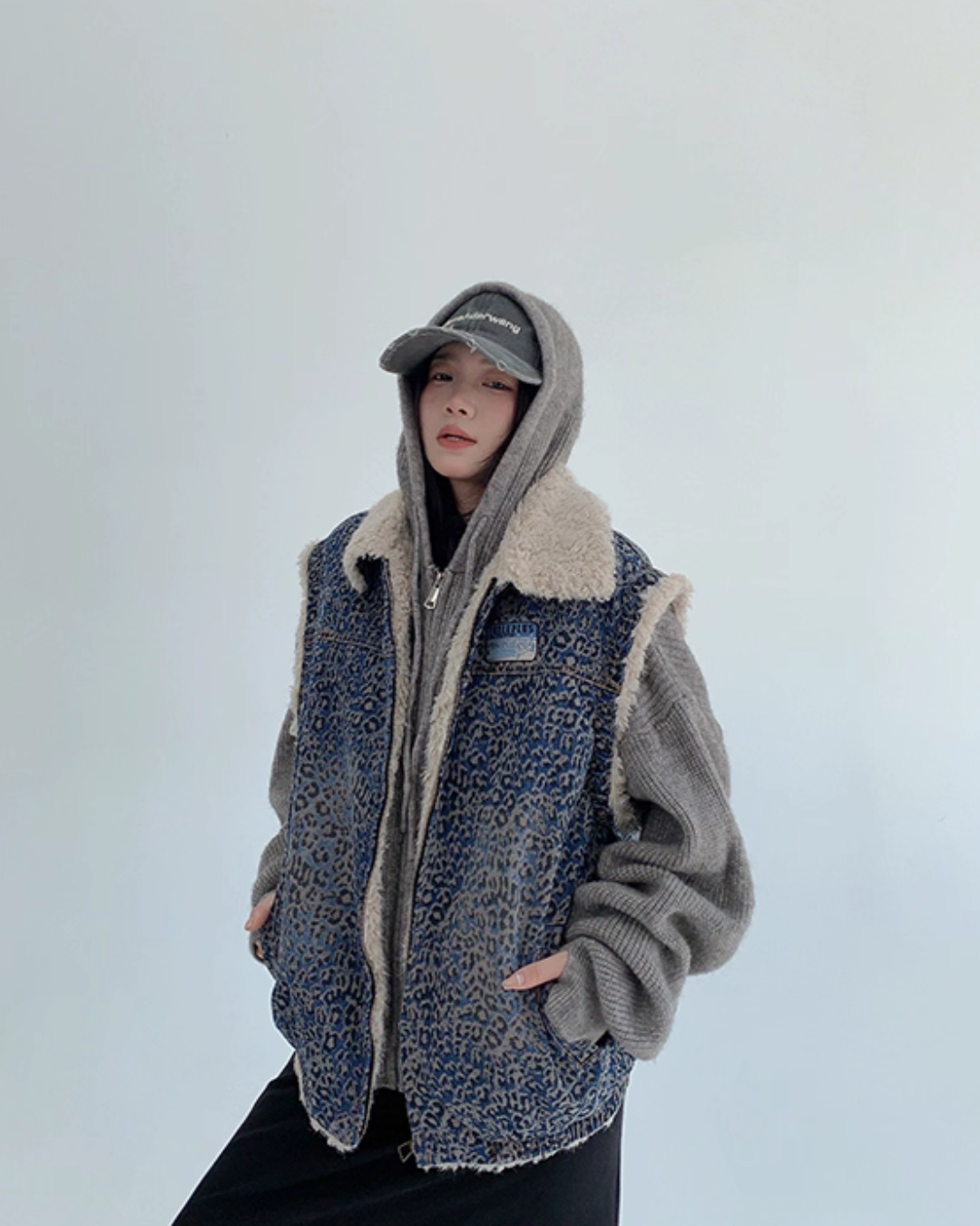 Vintage Denim Sherpa Vest Vintage Denim Sherpa Vest