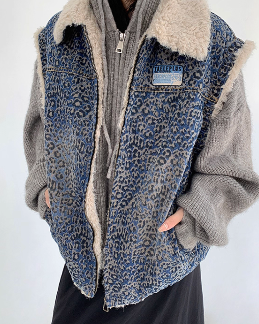 Vintage Denim Sherpa Vest Vintage Denim Sherpa Vest