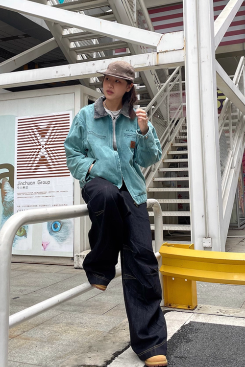 Vintage Denim Work Jacket