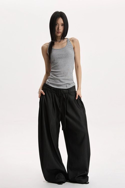 Vintage Drape Casual Pants