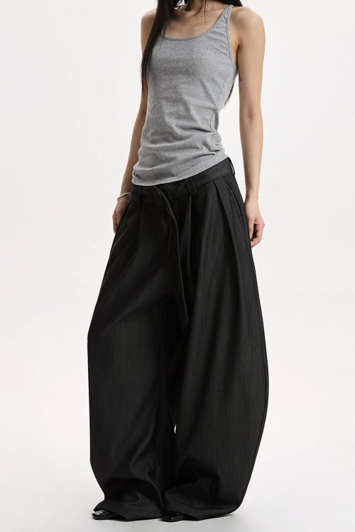 Vintage Drape Casual Pants