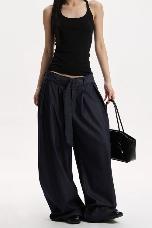 Vintage Drape Casual Pants