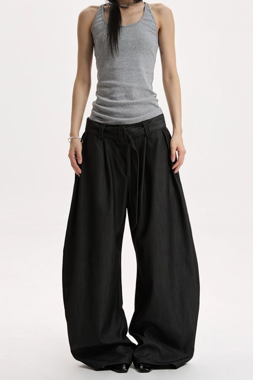 Vintage Drape Casual Pants