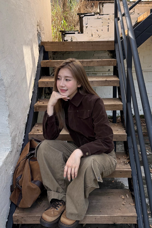 Vintage Faux Suede Jacket