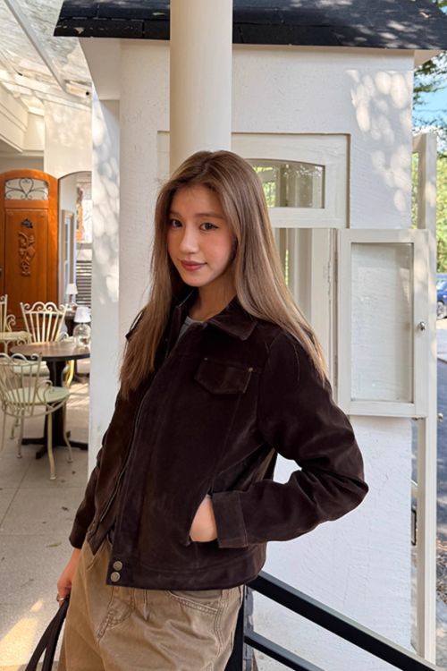 Vintage Faux Suede Jacket