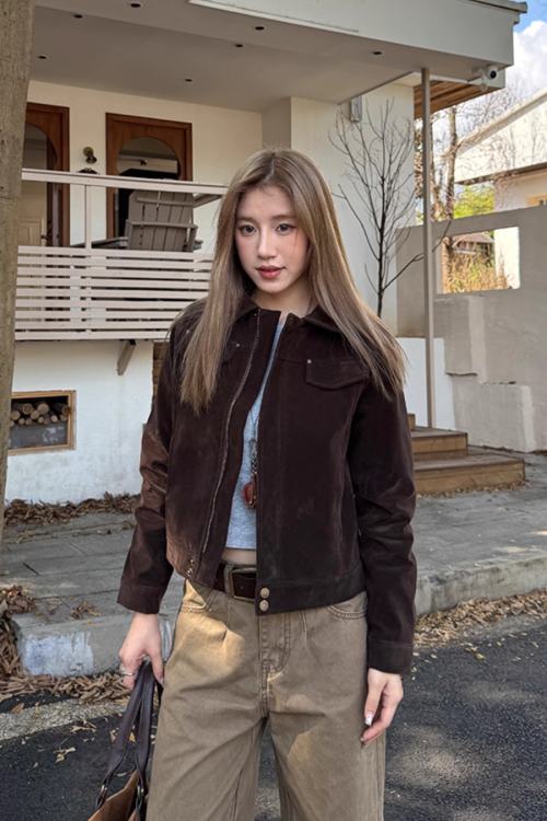 Vintage Faux Suede Jacket