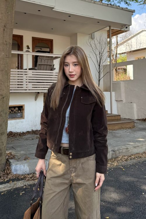 Vintage Faux Suede Jacket