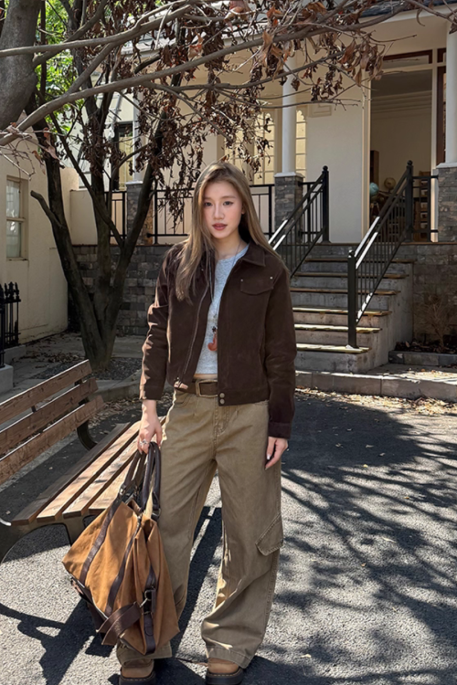 Vintage Faux Suede Jacket