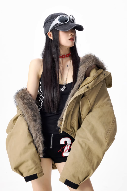 Vintage Fur Work Jacket