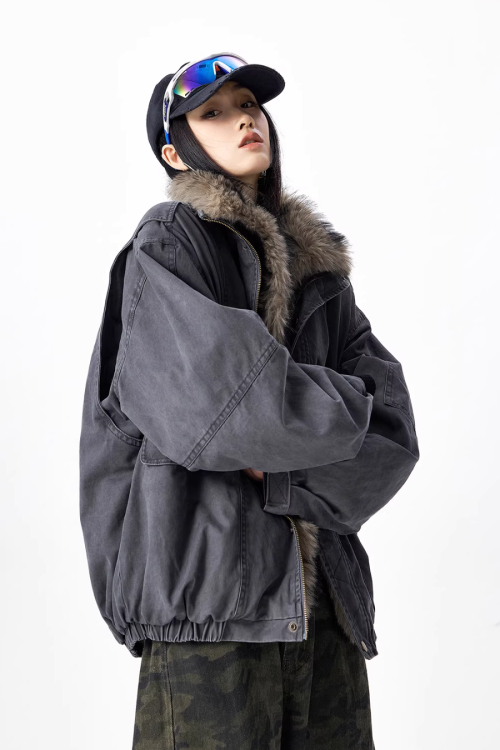 Vintage Fur Work Jacket