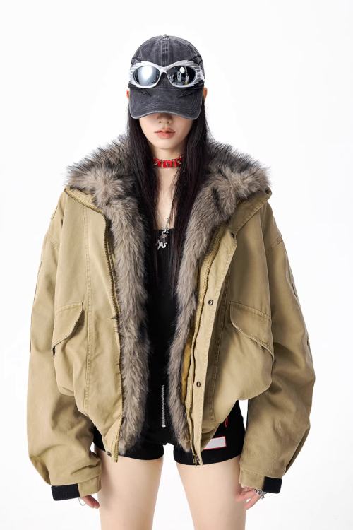 Vintage Fur Work Jacket