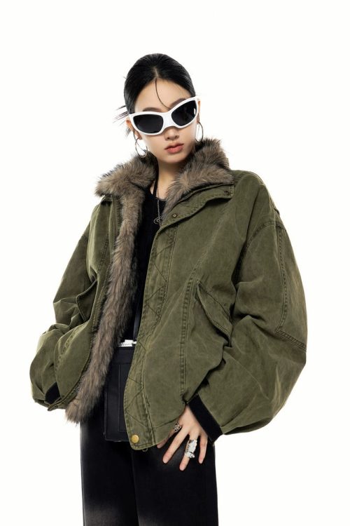 Vintage Fur Work Jacket