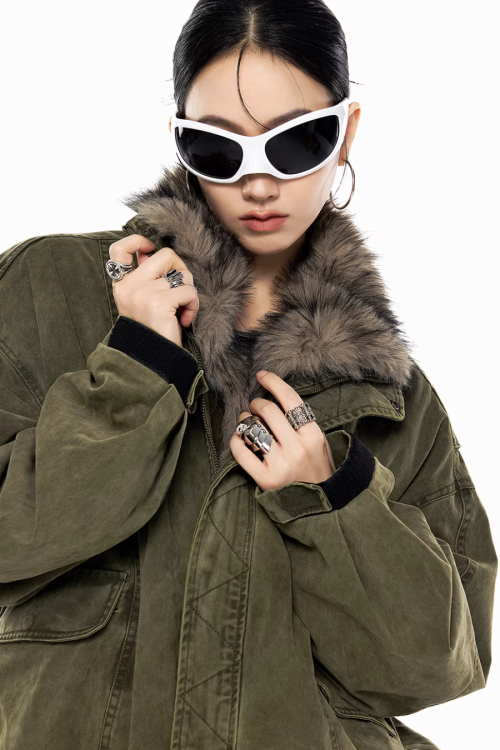 Vintage Fur Work Jacket