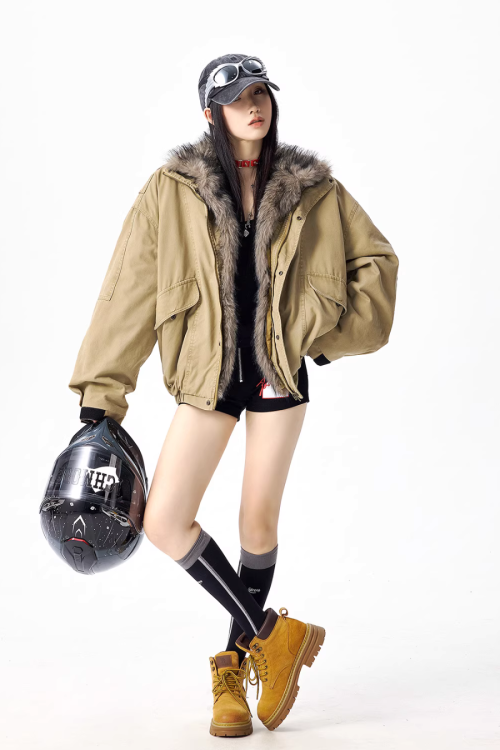 Vintage Fur Work Jacket