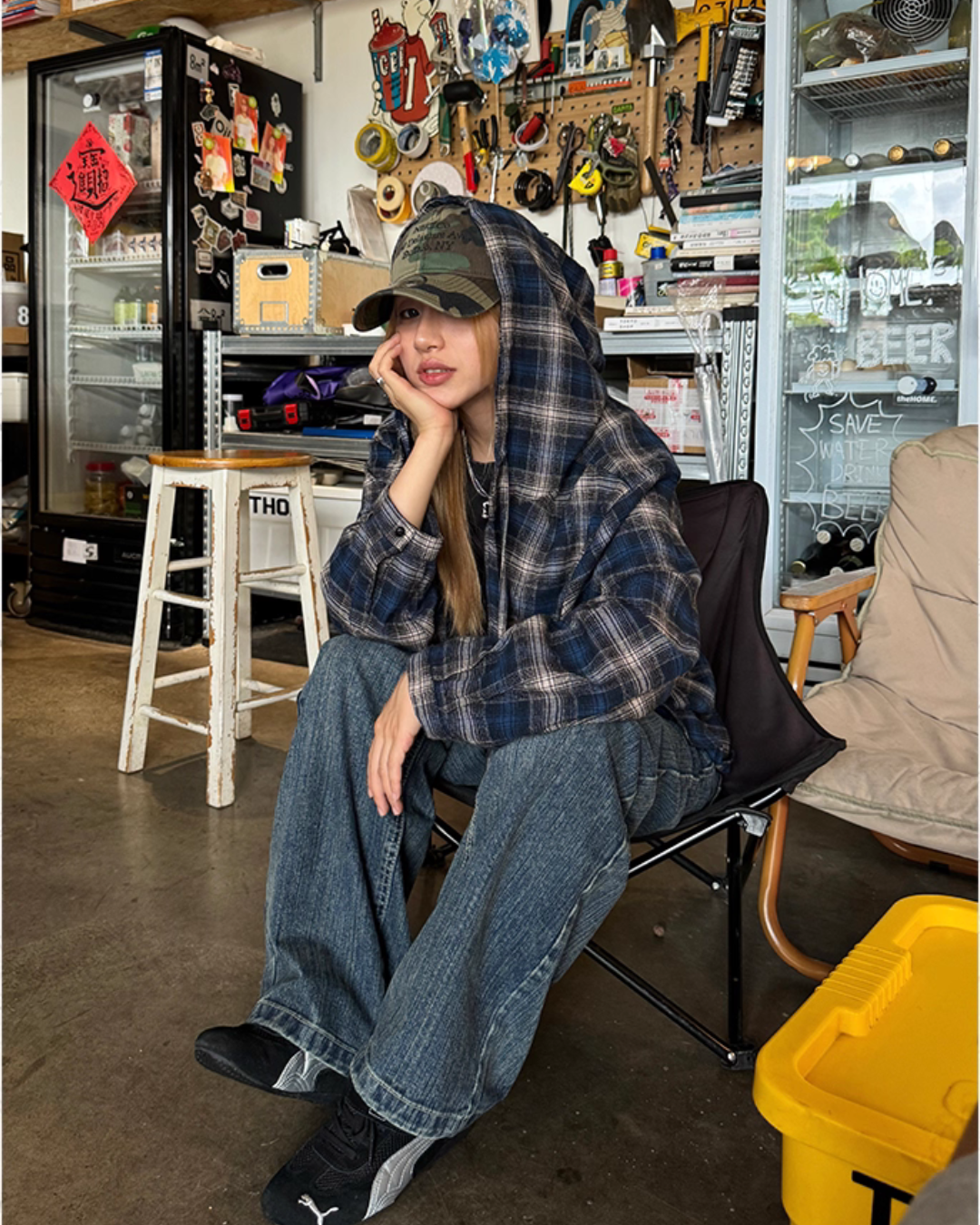 Vintage Hood Checkered Shirt Vintage Hood Checkered Shirt