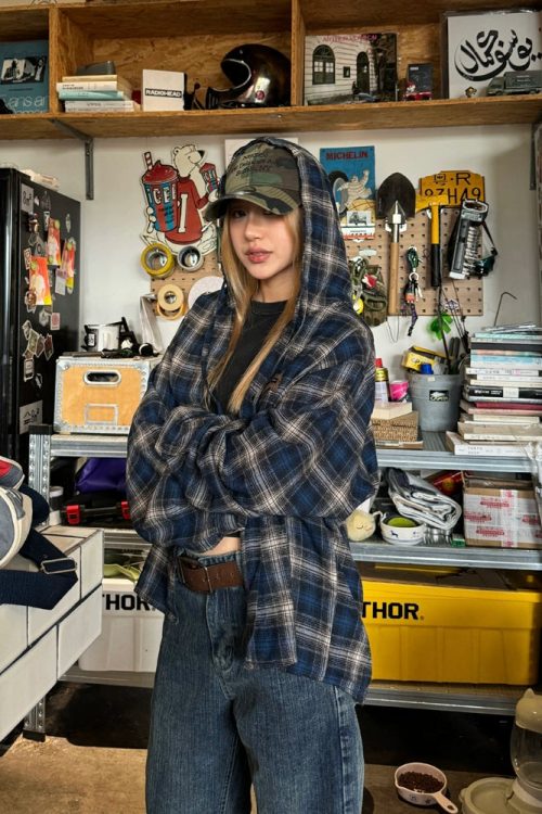 Vintage Hood Checkered Shirt