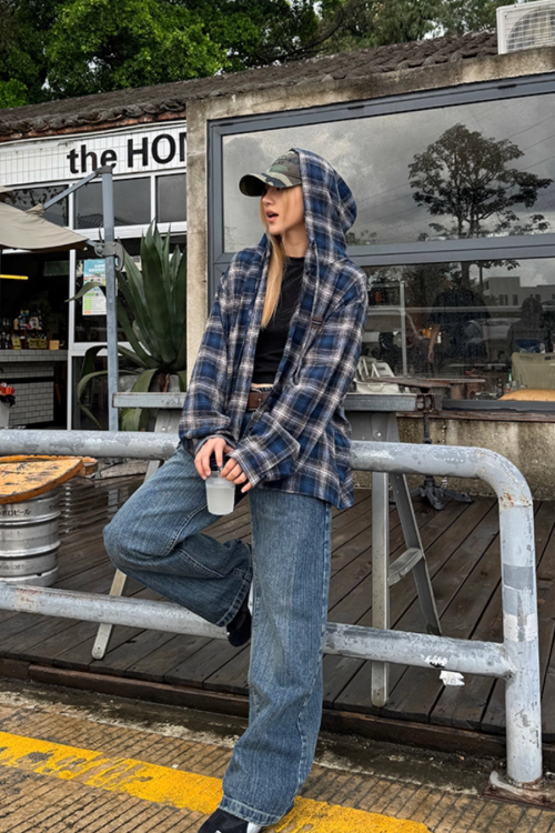 Vintage Hood Checkered Shirt