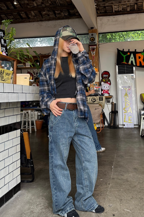 Vintage Hood Checkered Shirt