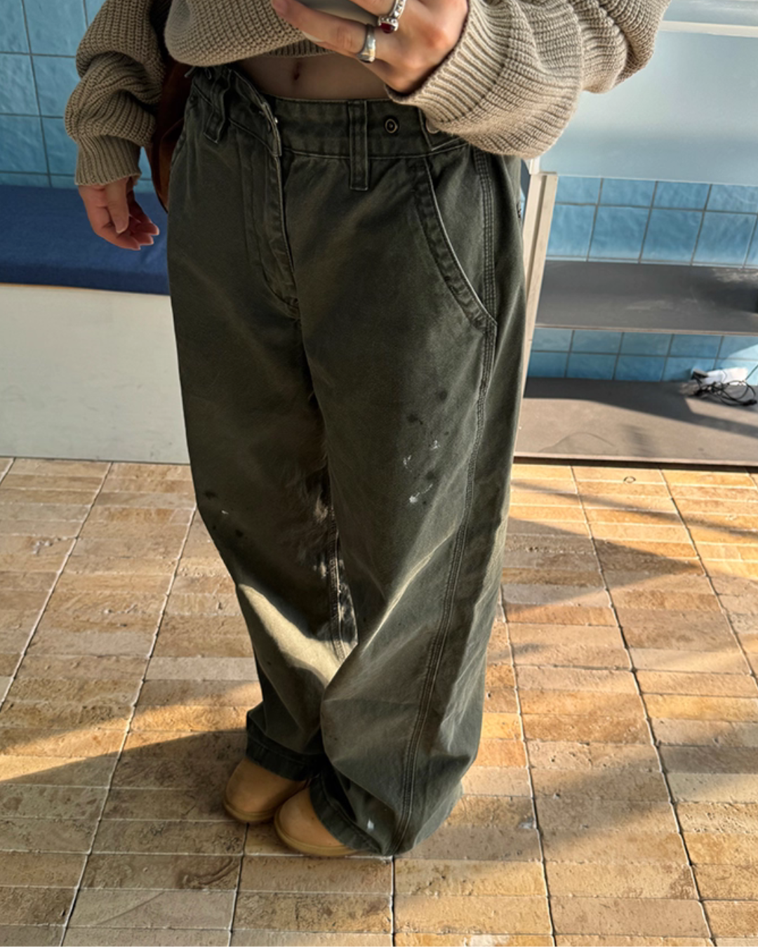 Vintage Ink Splash Cargo Pants Vintage Ink Splash Cargo Pants