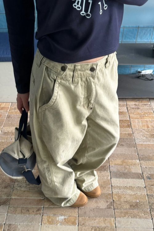 Vintage Ink Splash Cargo Pants