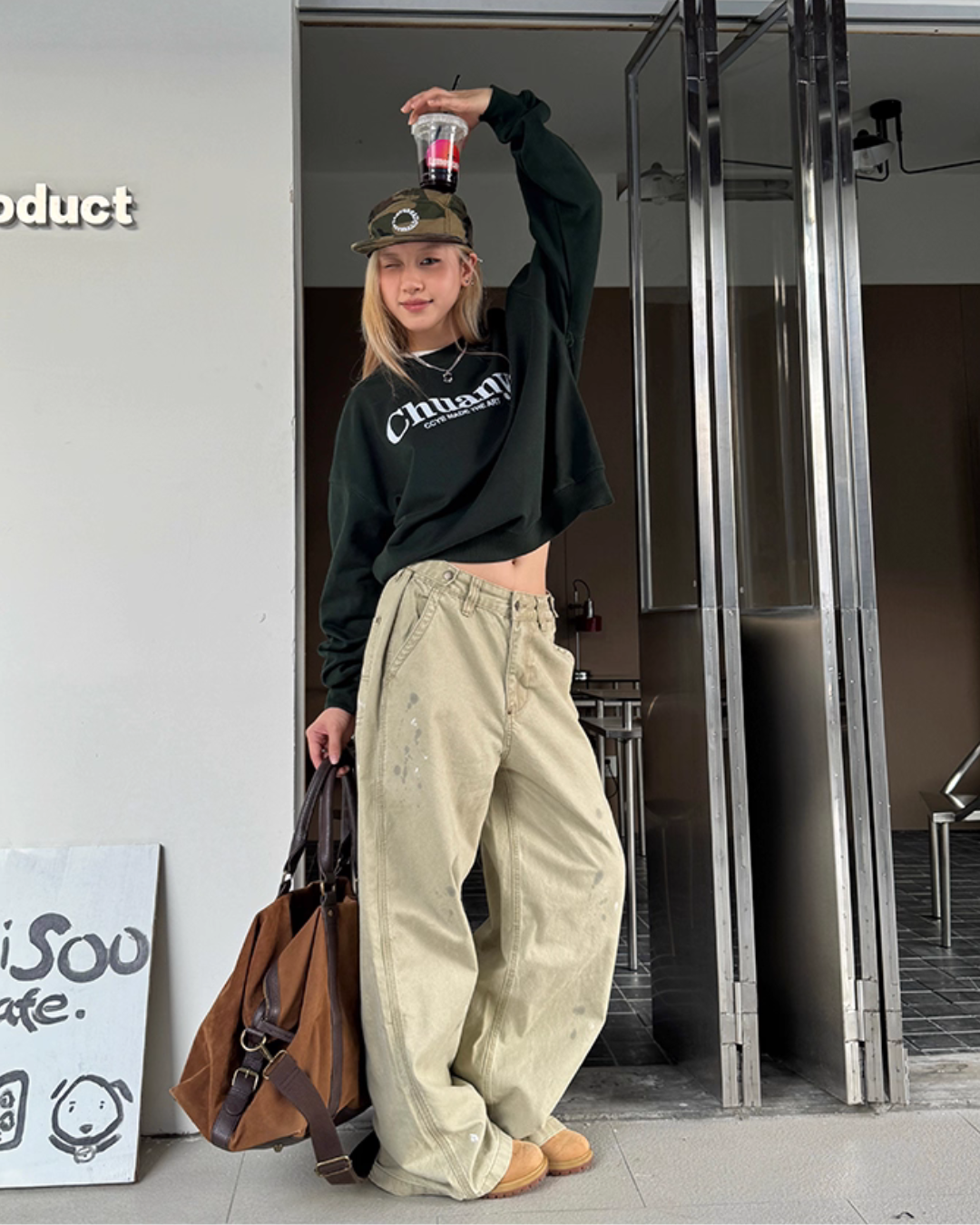 Vintage Ink Splash Cargo Pants Vintage Ink Splash Cargo Pants