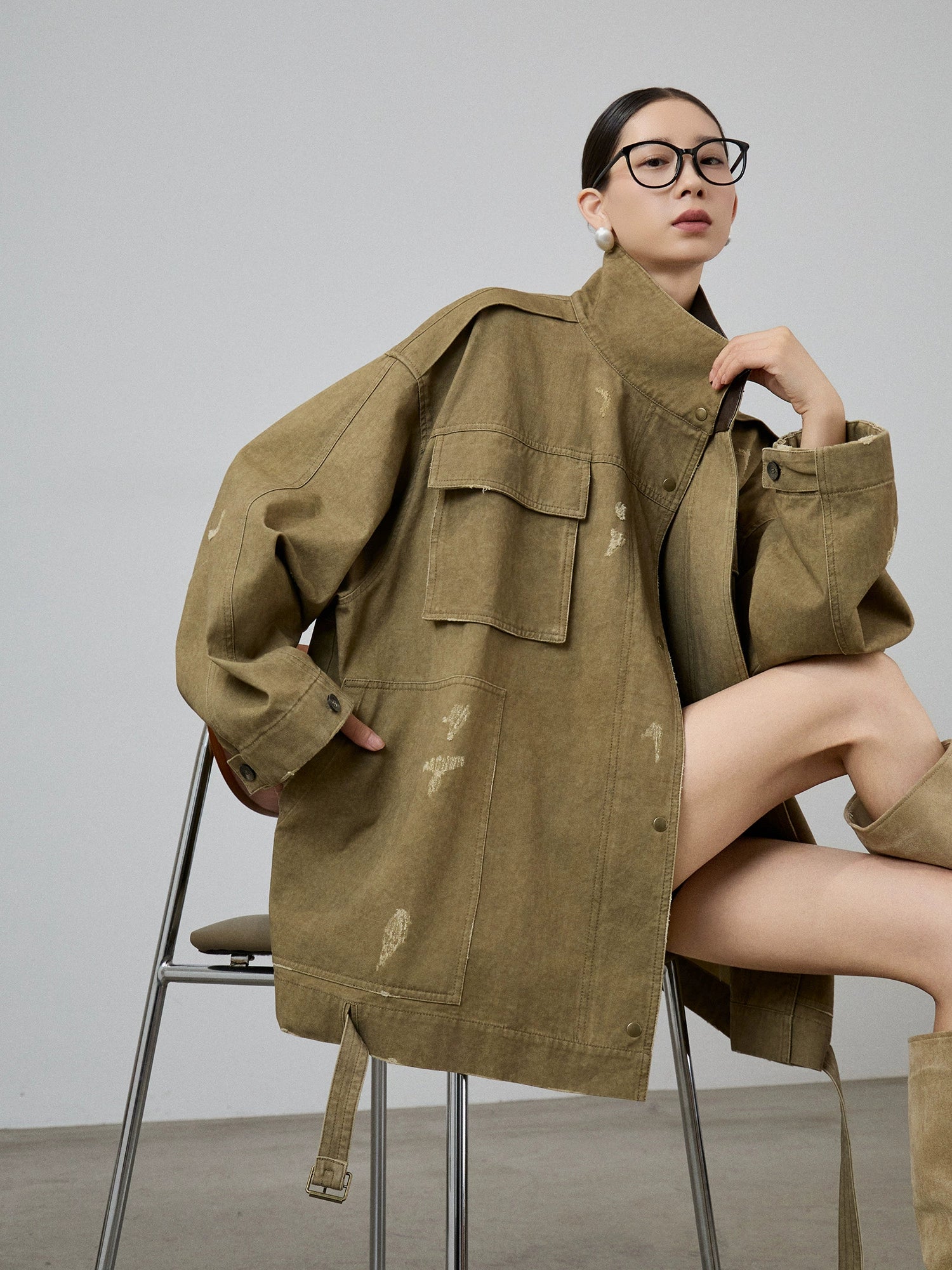 Vintage Leather Collar Jacket Vintage Leather Collar Jacket