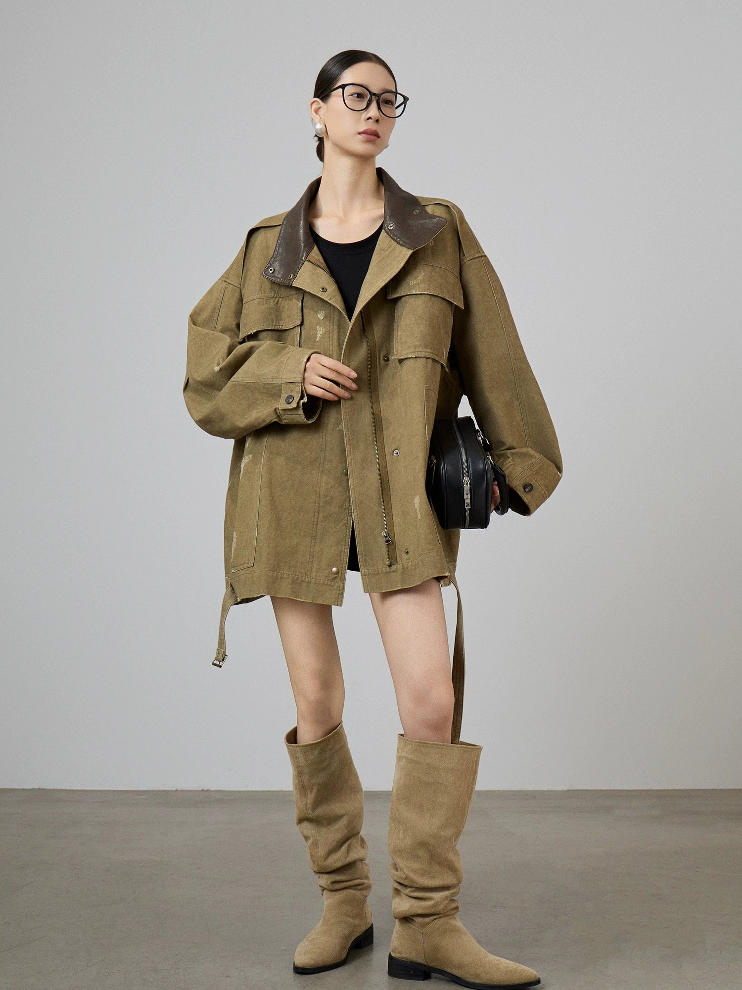 Vintage Leather Collar Jacket Vintage Leather Collar Jacket