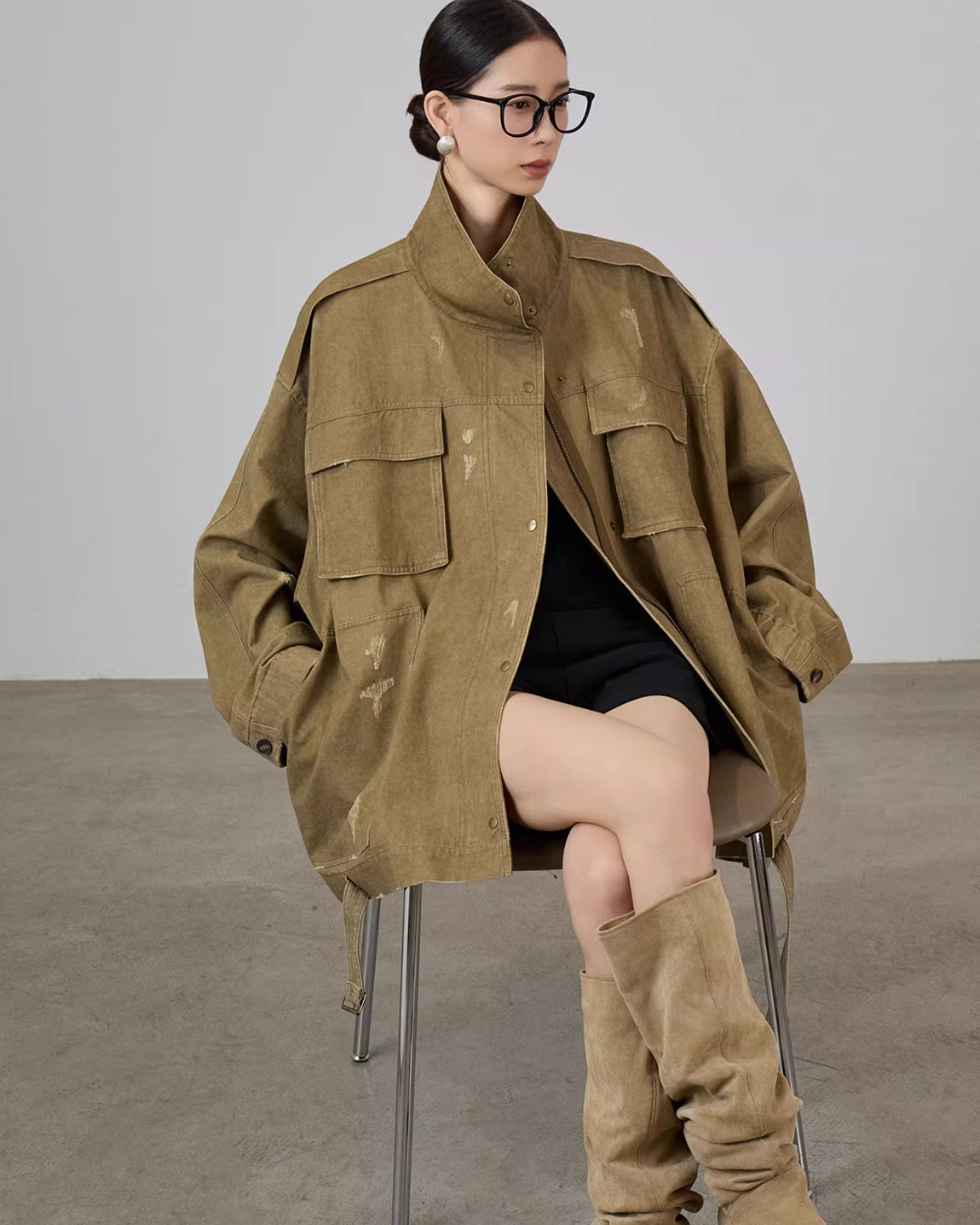 Vintage Leather Collar Jacket Vintage Leather Collar Jacket