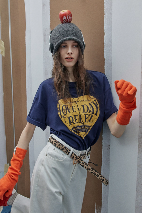 Vintage Letter Print T-Shirt