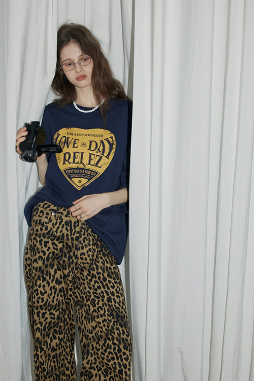 Vintage Letter Print T-Shirt