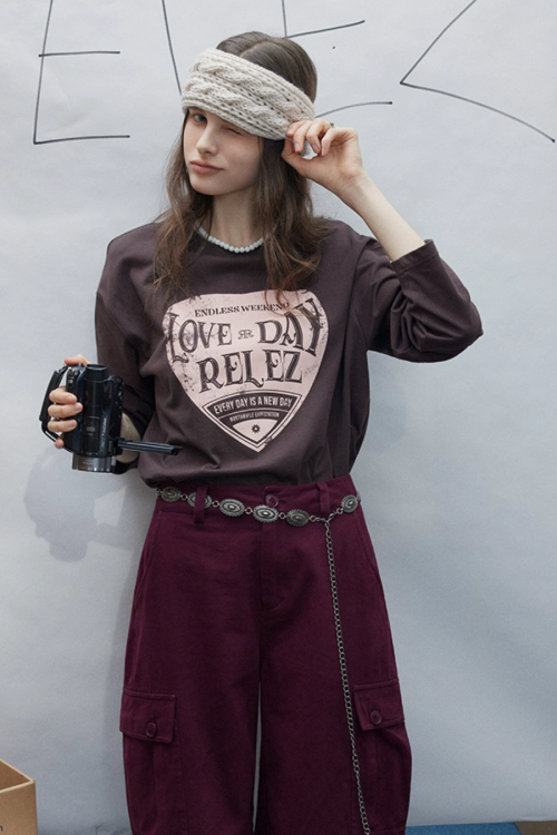 Vintage Letter Print T-Shirt