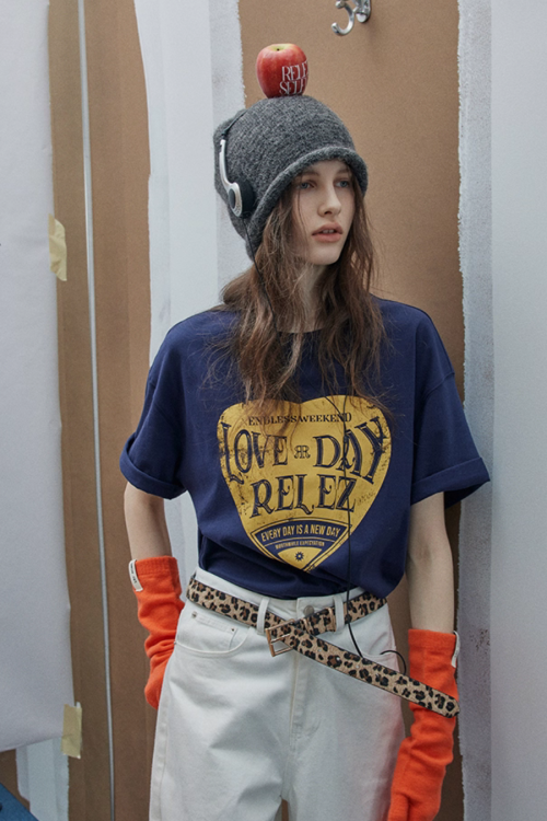 Vintage Letter Print T-Shirt