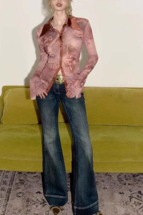 Vintage Low Rise Slim Bootcut Jeans