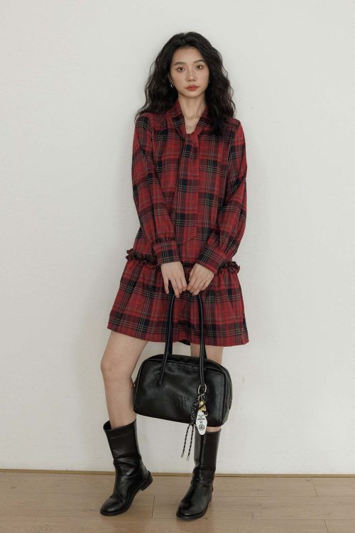 Vintage Plaid Dress