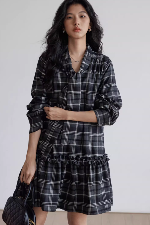 Vintage Plaid Dress