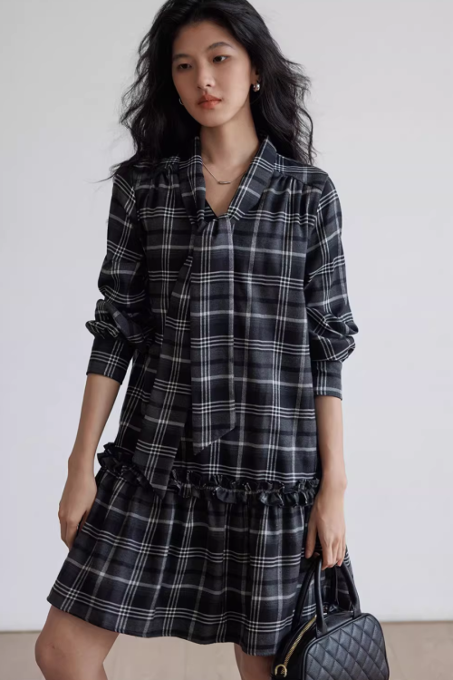 Vintage Plaid Dress
