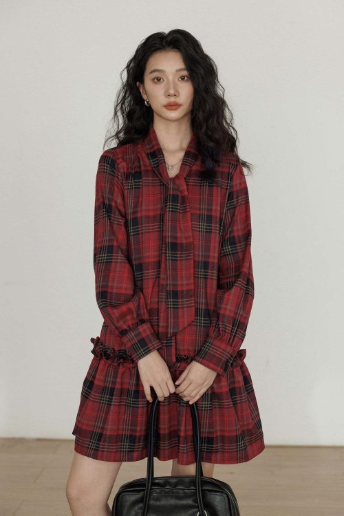Vintage Plaid Dress