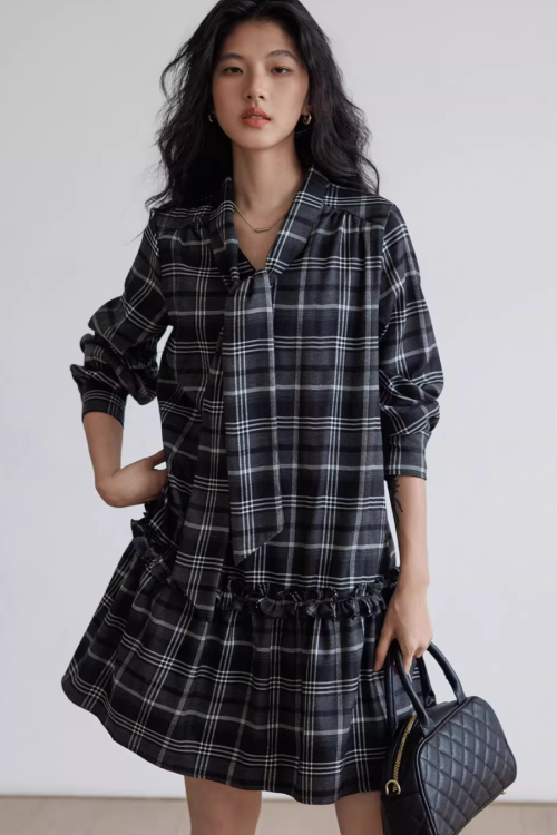 Vintage Plaid Dress