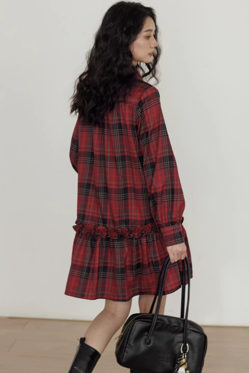 Vintage Plaid Dress