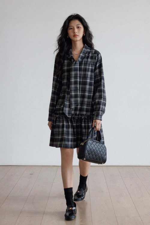 Vintage Plaid Dress
