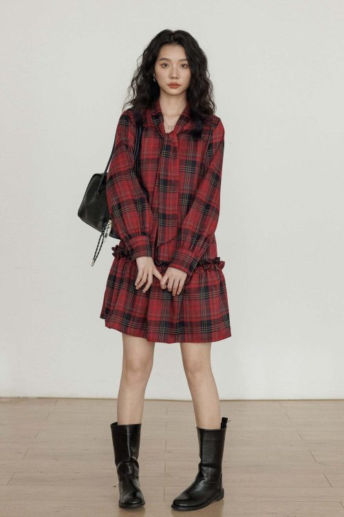 Vintage Plaid Dress